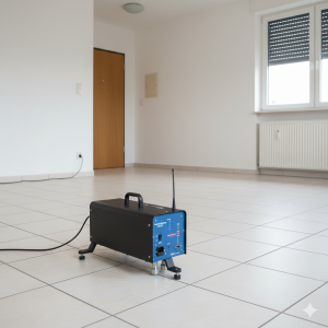 Messung des Trittschallpegels in einer Wohnung